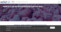 Desktop Screenshot of medef.nc